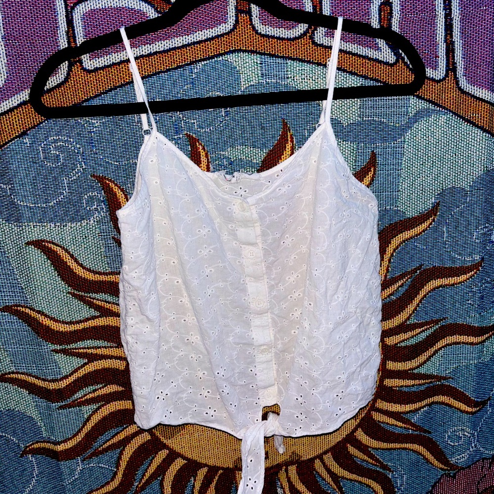 Hippie Rose white tie top size M